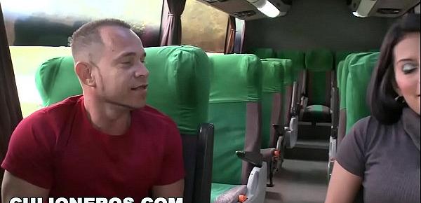  CULIONEROS - We Meet Sexy Latina Juliana In A Bus And Things Get Heated Quick